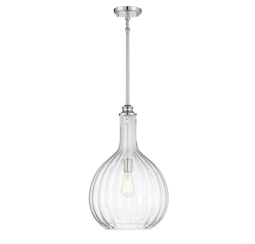 Brandon 1-Light Pendant in Polished Nickel