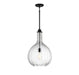 Brandon 1-Light Pendant in Matte Black