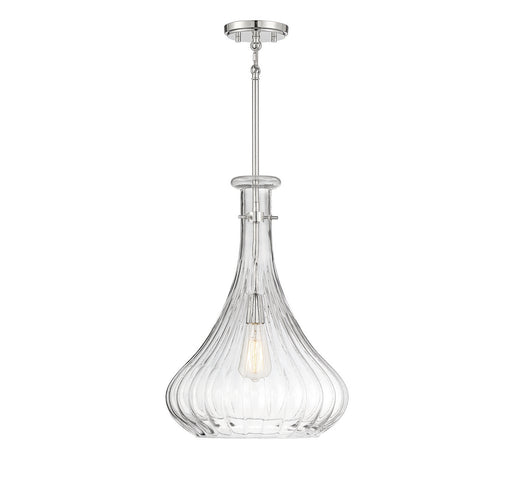 Bristo 1-Light Pendant in Polished Nickel