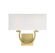 Rhodes 2-Light Sconce in Warm Brass