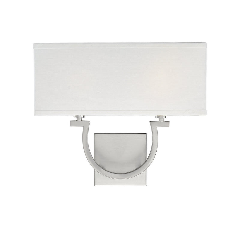 Rhodes 2-Light Sconce in Satin Nickel