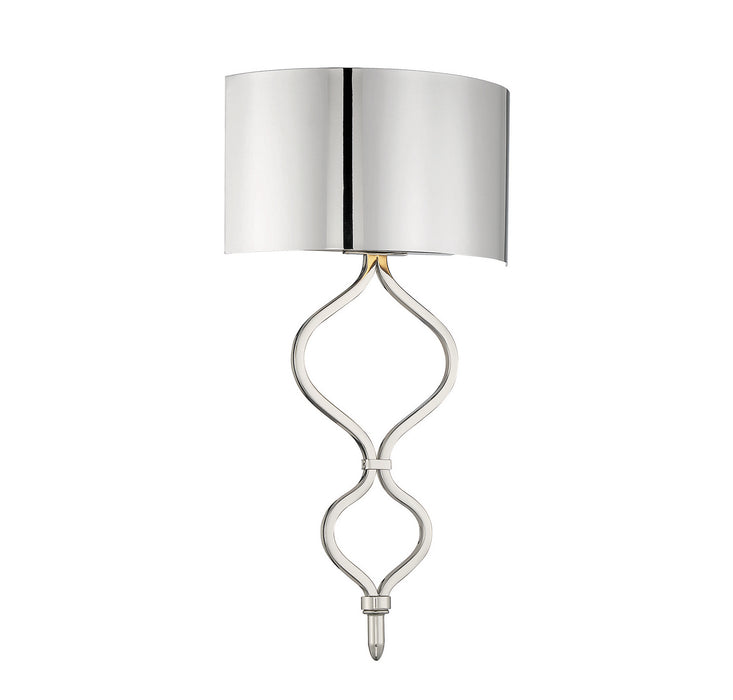 Como 1-Light Sconce in Polished Nickel - Lamps Expo