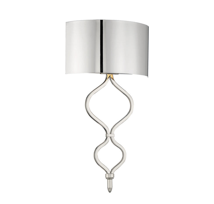 Como 1-Light Sconce in Polished Nickel