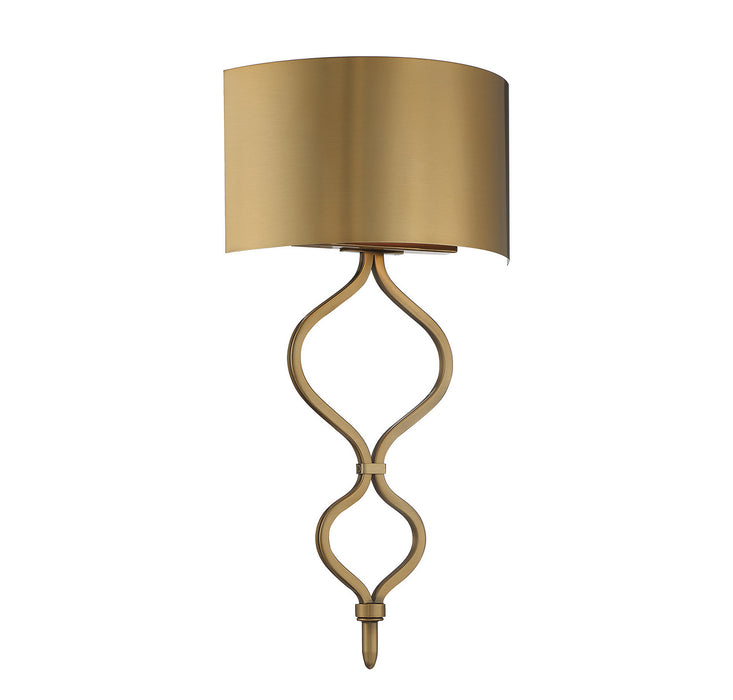 Como 1-Light Sconce in Warm Brass
