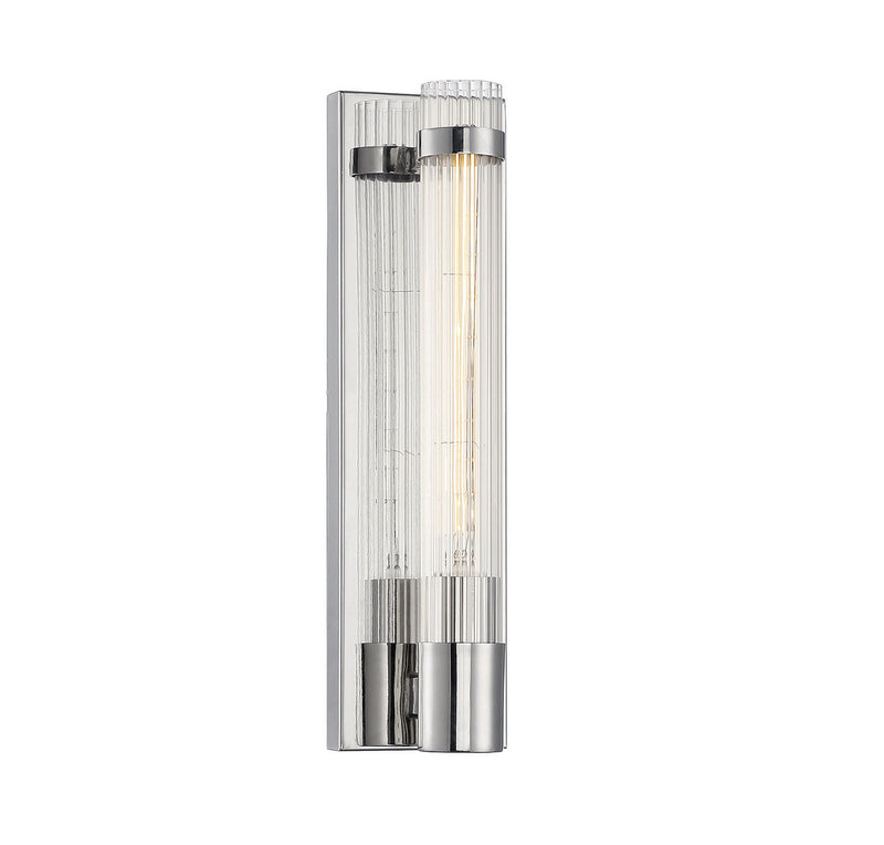 Willmar 1-Light Sconce in Polished Nickel