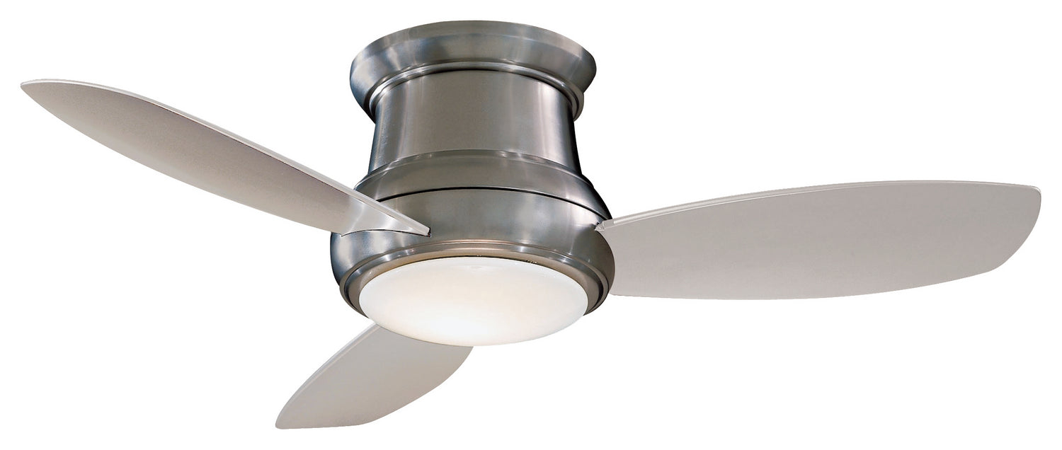 Concept II Flush Mount Ceiling Fan in Brushed Nickel Finish - Lamps Expo