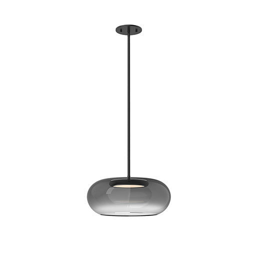 Trinity LED Pendant in Black & Smoked - Lamps Expo