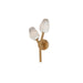 Blossom 2-Light Wall Sconce in Natural Aged Brass