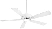 Contractor Led 52" Ceiling Fan in Flat White
