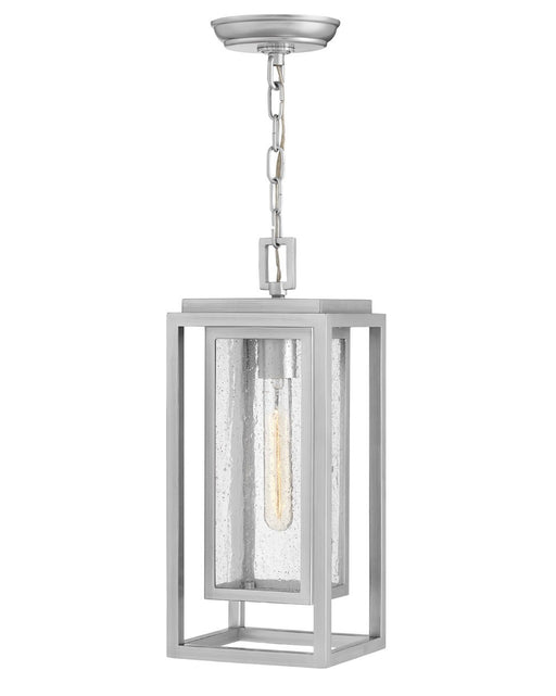 Republic LED Hanging Lantern in Satin Nickel by Hinkley Lighting