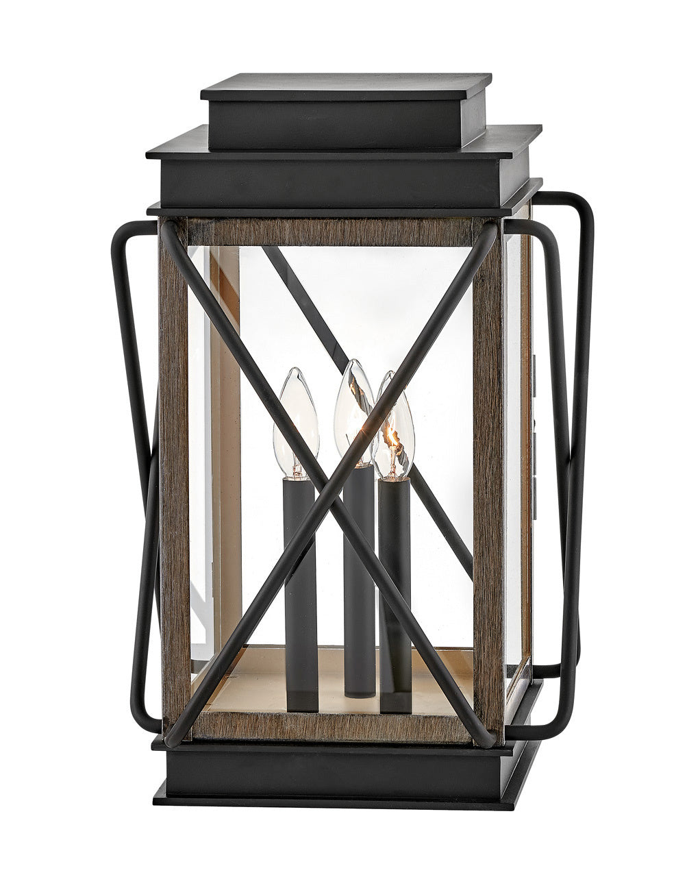 Montecito Three Light Pier Mount in Black by Hinkley Lighting