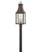 Beacon Hill Three Light Post Top or Pier Mount in Blackened Copper by Hinkley Lighting
