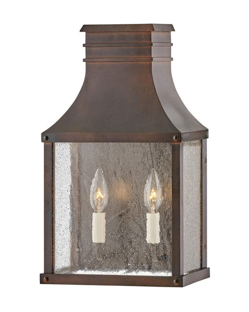 Beacon Hill Two Light Wall Mount in Blackened Copper by Hinkley Lighting