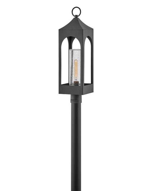 Amina One Light Post Top or Pier Mount in Distressed Zinc by Hinkley Lighting