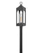 Amina One Light Post Top or Pier Mount in Distressed Zinc by Hinkley Lighting