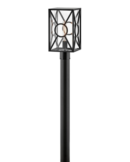 Brixton One Light Post Top or Pier Mount in Black by Hinkley Lighting