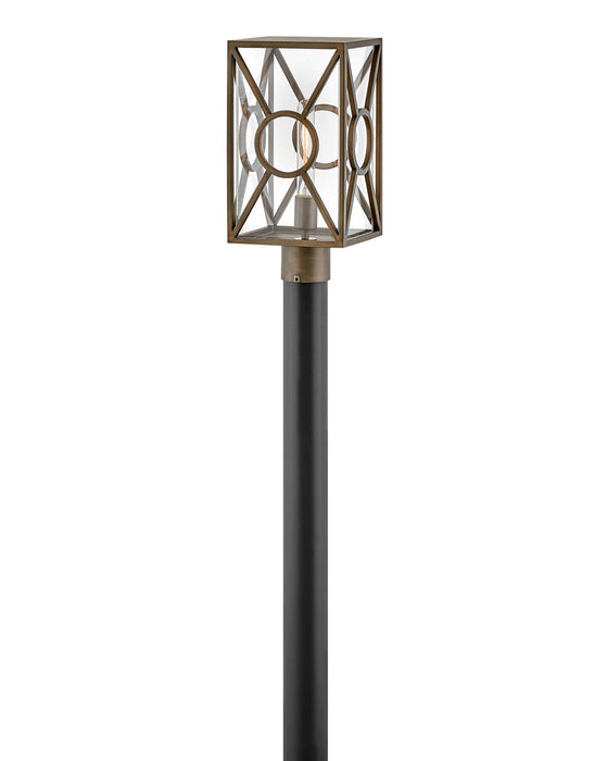 Brixton One Light Post Top or Pier Mount in Burnished Bronze by Hinkley Lighting