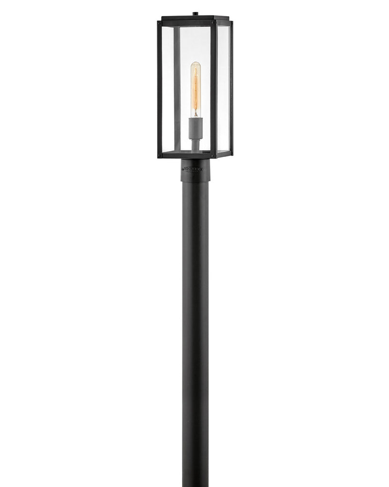 Max One Light Post Top or Pier Mount in Black by Hinkley Lighting