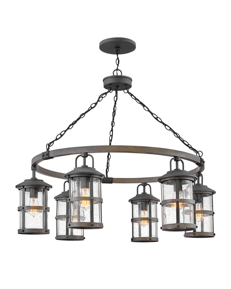 Lakehouse LED Lantern in Aged Zinc by Hinkley Lighting
