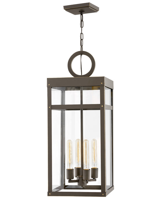 Porter LED Lantern in Oil Rubbed Bronze by Hinkley Lighting