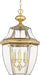 Newbury 3-Light Outdoor Lantern in Polished Brass