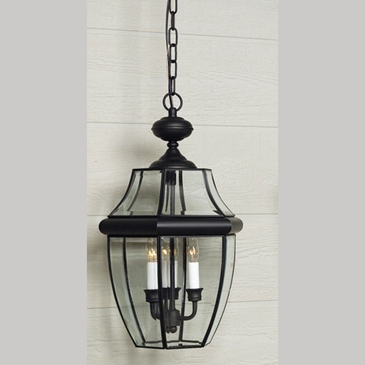 Newbury 3-Light Outdoor Lantern in Mystic Black