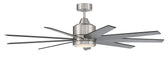 Champion 60" Ceiling Fan in Brushed Polished Nickel