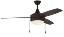 Phaze Energy Star 3-Blade 52" Ceiling Fan in Flat Black from Craftmade, item number EPHA52FB3