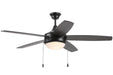 Phaze Energy Star 5-Blade 52" Ceiling Fan in Flat Black from Craftmade, item number EPHA52FB5
