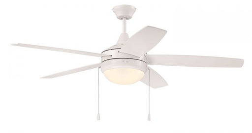 Phaze Energy Star 5-Blade 52" Ceiling Fan in White from Craftmade, item number EPHA52W5