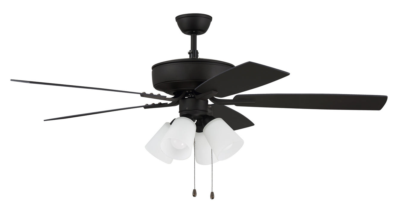 Pro Plus 114 White 4-Light Kit 52" Ceiling Fan in Espresso from Craftmade, item number P114ESP5-52ESPWLN