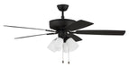 Pro Plus 114 White 4-Light Kit 52" Ceiling Fan in Espresso from Craftmade, item number P114ESP5-52ESPWLN