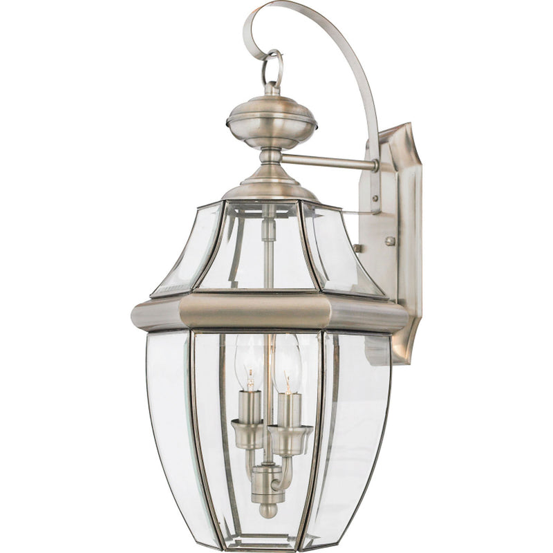 Newbury 2-Light Outdoor in Pewter - Lamps Expo