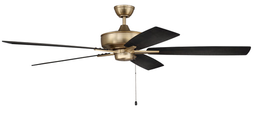 Super Pro 60" Ceiling Fan in Satin Brass from Craftmade, item number S60SB5-60BWNFB