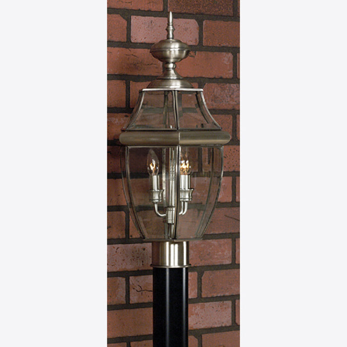 Newbury 2-Light Outdoor Lantern in Pewter