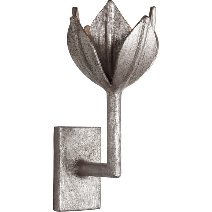 Alberto LED Wall Sconce in Burnished Silver Leaf