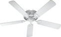 Medallion Traditional Ceiling Fan in White