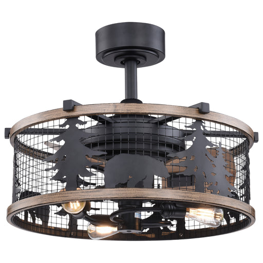 Kodiak 21" Ceiling Fan in Oil Rubbed Bronze and Burnished Teak