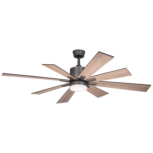 Crawford 60" Ceiling Fan in Dark Nickel