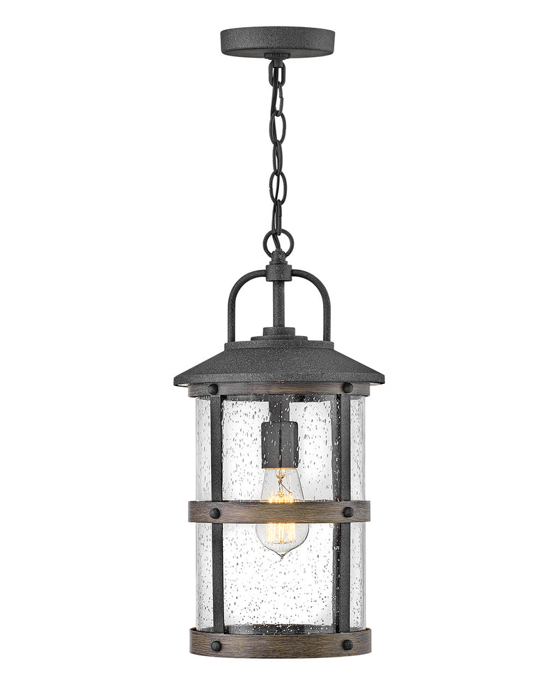 Lakehouse LED Hanging Lantern in Aged Zinc by Hinkley Lighting