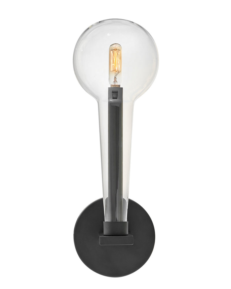 Alchemy One Light Wall Sconce in Black