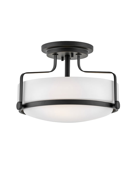 Harper Three Light Semi-Flush Mount in Black by Hinkley Lighting