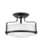 Harper Three Light Semi-Flush Mount in Black by Hinkley Lighting