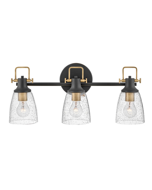 Easton Three Light Vanity in Black by Hinkley Lighting