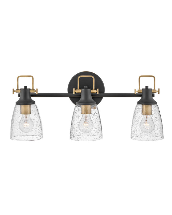 Easton Three Light Vanity in Black by Hinkley Lighting