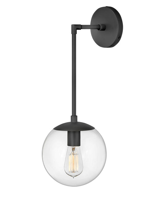 Warby One Light Wall Sconce in Black by Hinkley Lighting