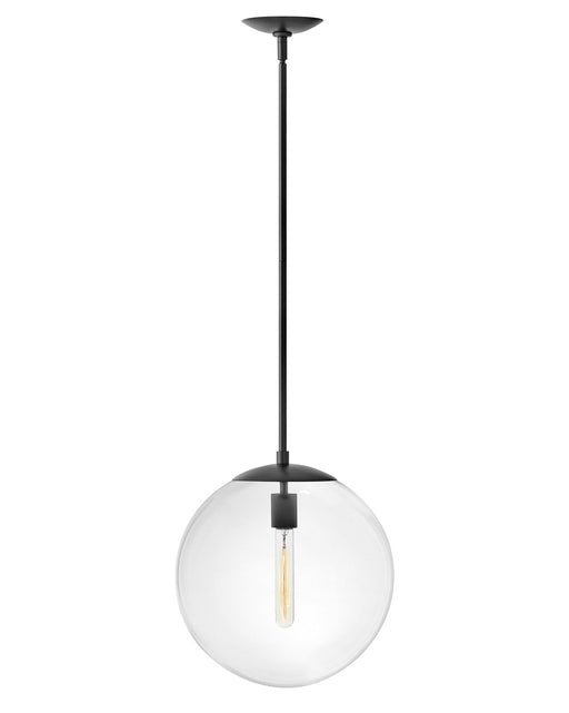 Warby One Light Pendant in Black by Hinkley Lighting