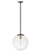 Warby One Light Pendant in Aged Zinc by Hinkley Lighting