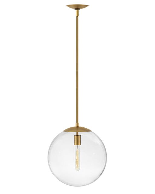 Warby One Light Pendant in Heritage Brass by Hinkley Lighting