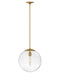 Warby One Light Pendant in Heritage Brass by Hinkley Lighting